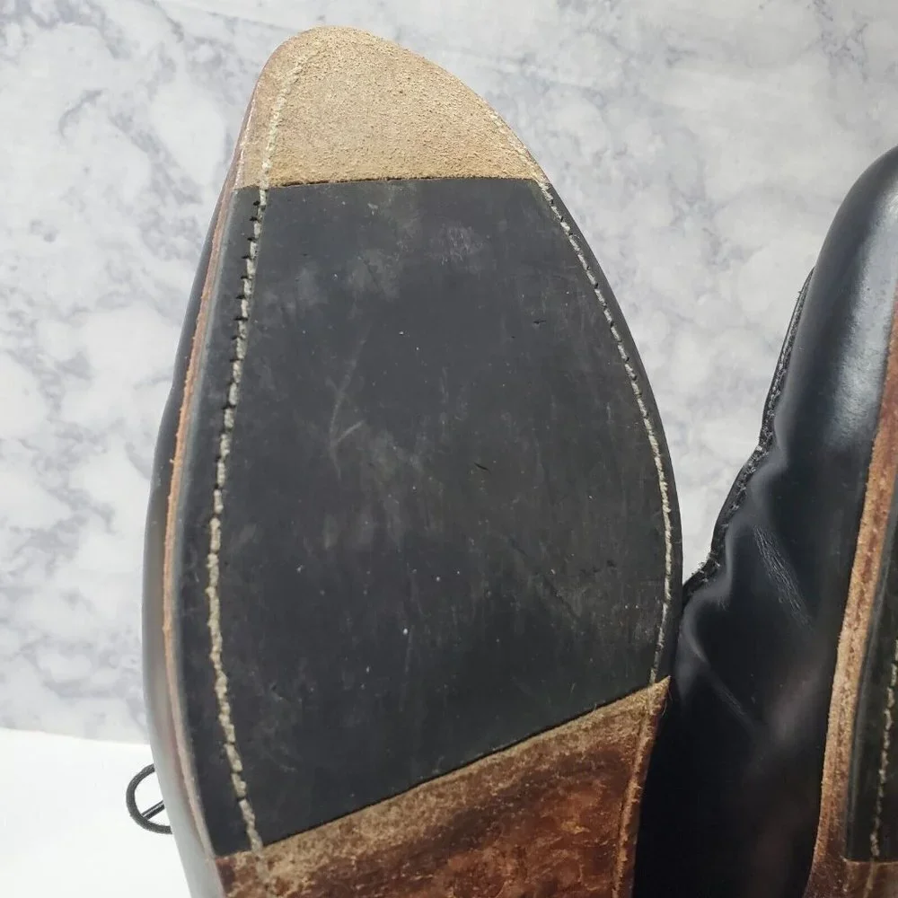 Berwick 1707 Split Toe Derby Dress Shoe Mens 9.5‎ Black Leather Goodyear Welted